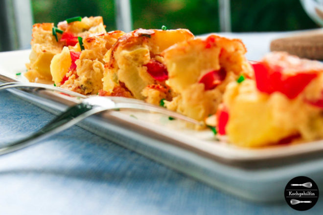 Tortilla mit Paprikagemüse